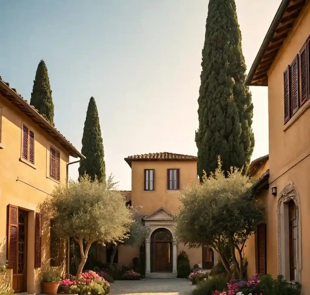 1-Classic Tuscan Villa-Italian House Design Ideas