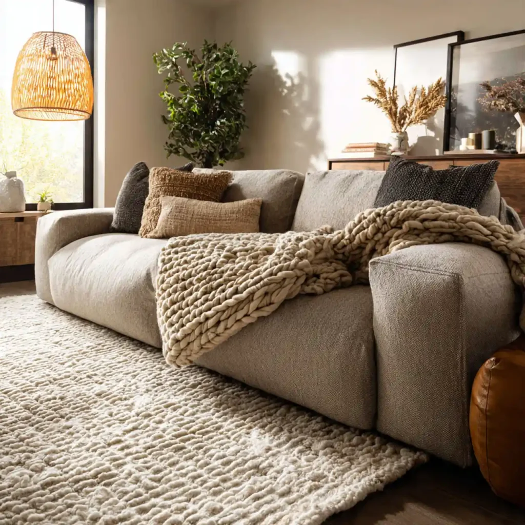 1-Winter Living Room Sofa Ideas