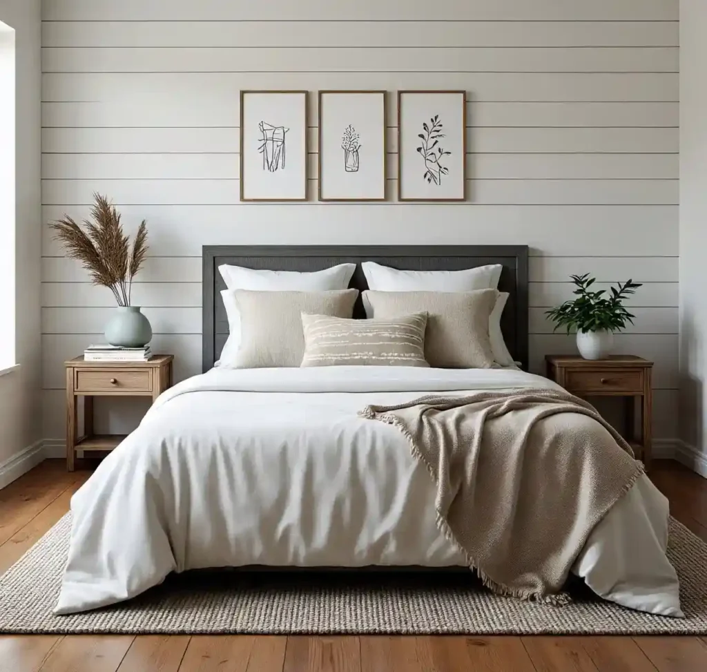 10-Cozy Farmhouse Bedroom Idea