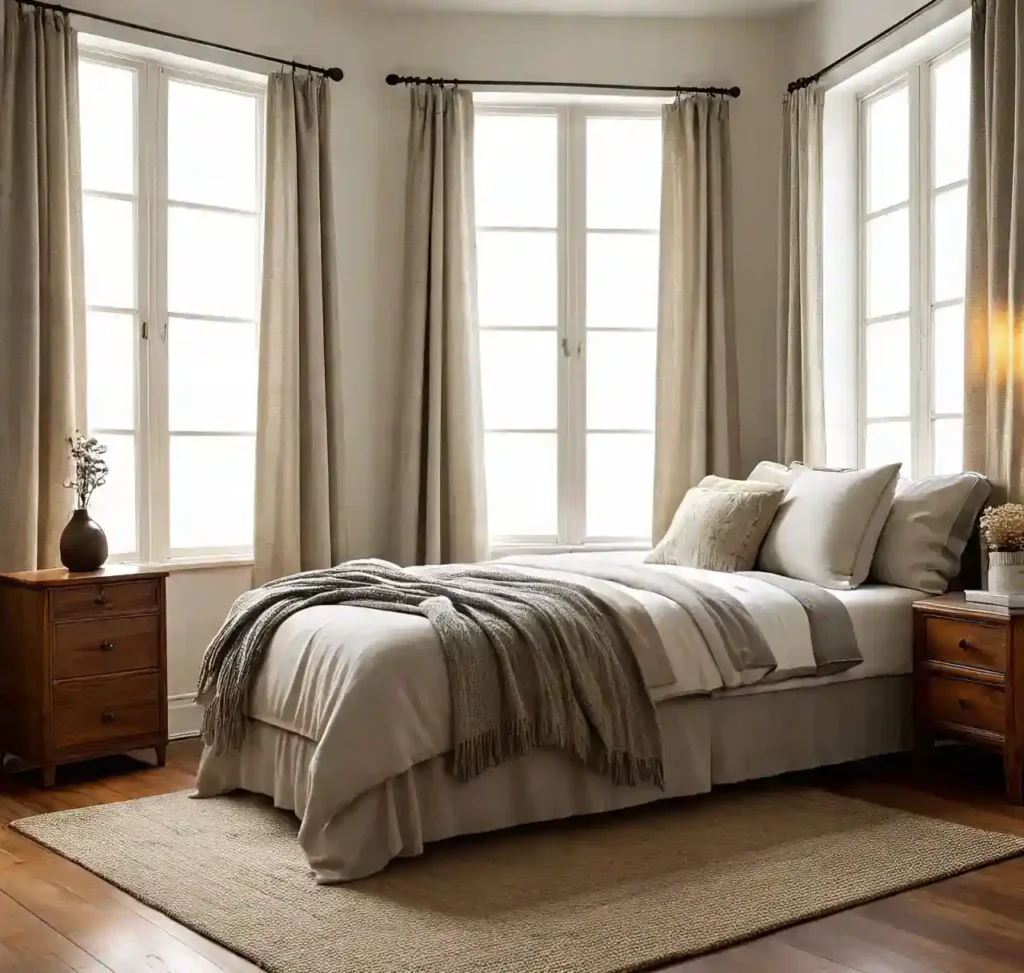 11-Cozy Farmhouse Bedroom Idea