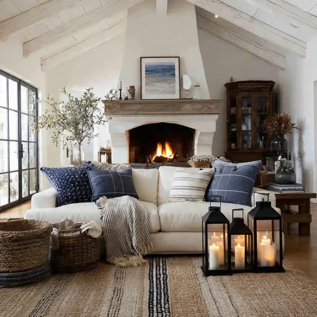 11-Winter Living Room Sofa Idea