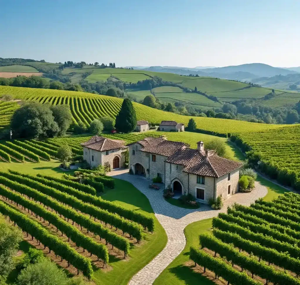 12-Country Vineyard Estate-Italian House Design Idea