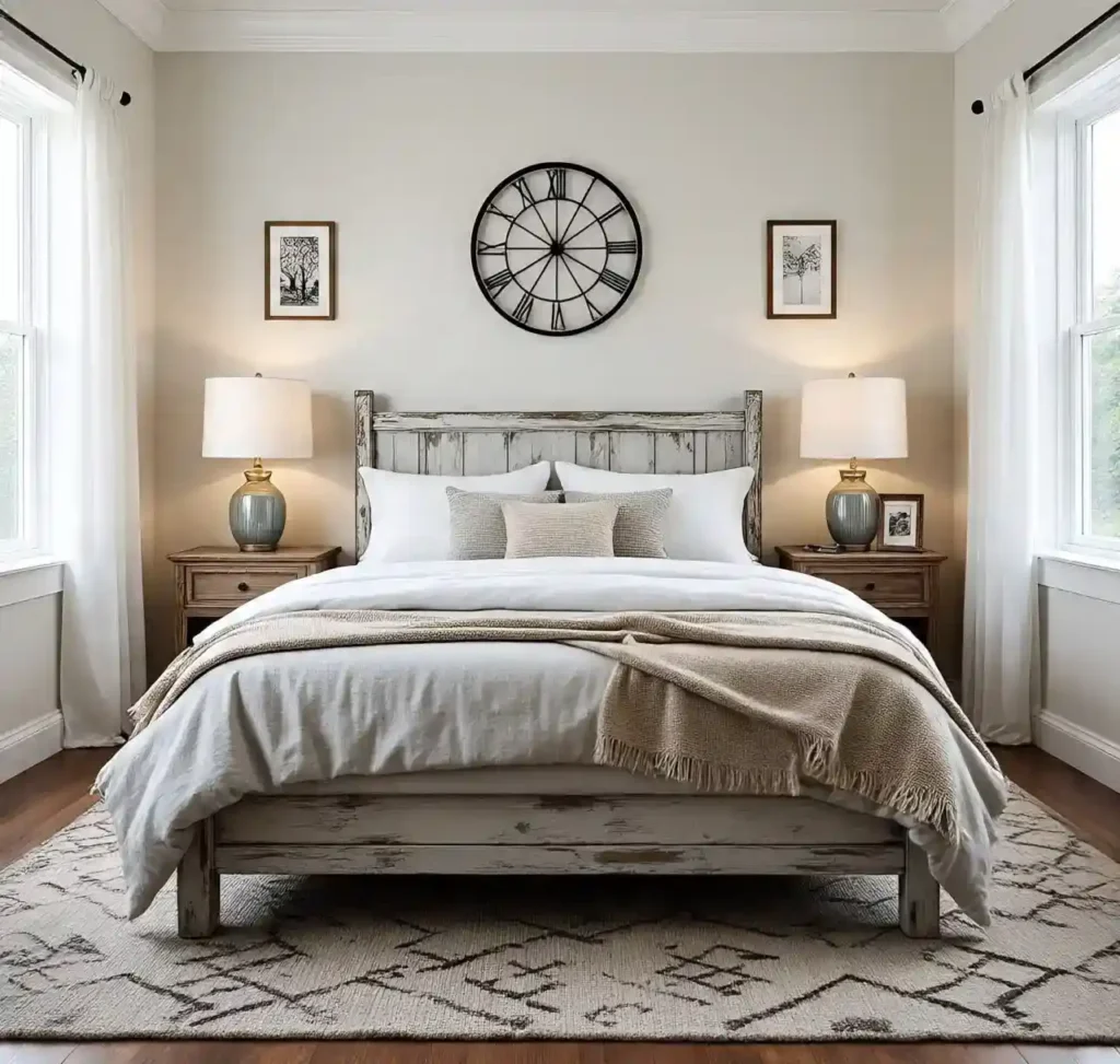 12-Cozy Farmhouse Bedroom Idea