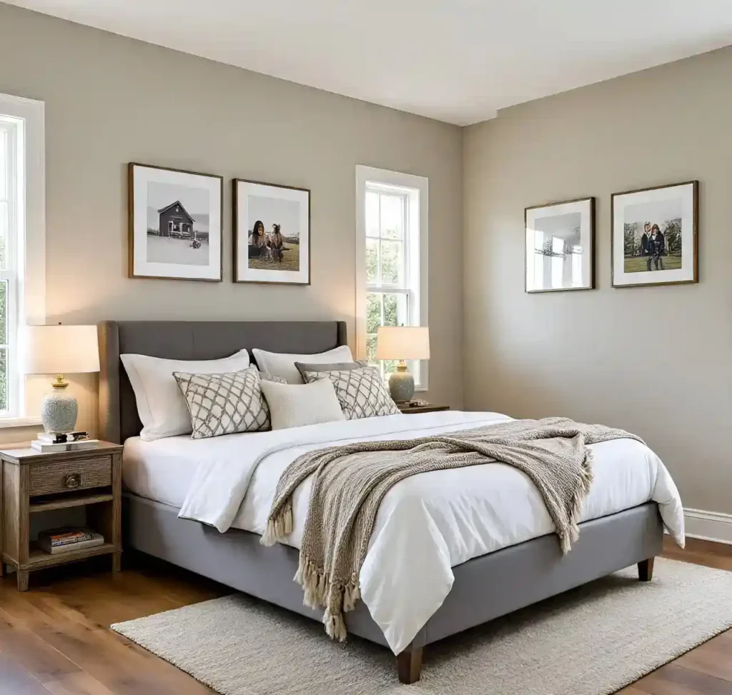 14-Cozy Farmhouse Bedroom Idea