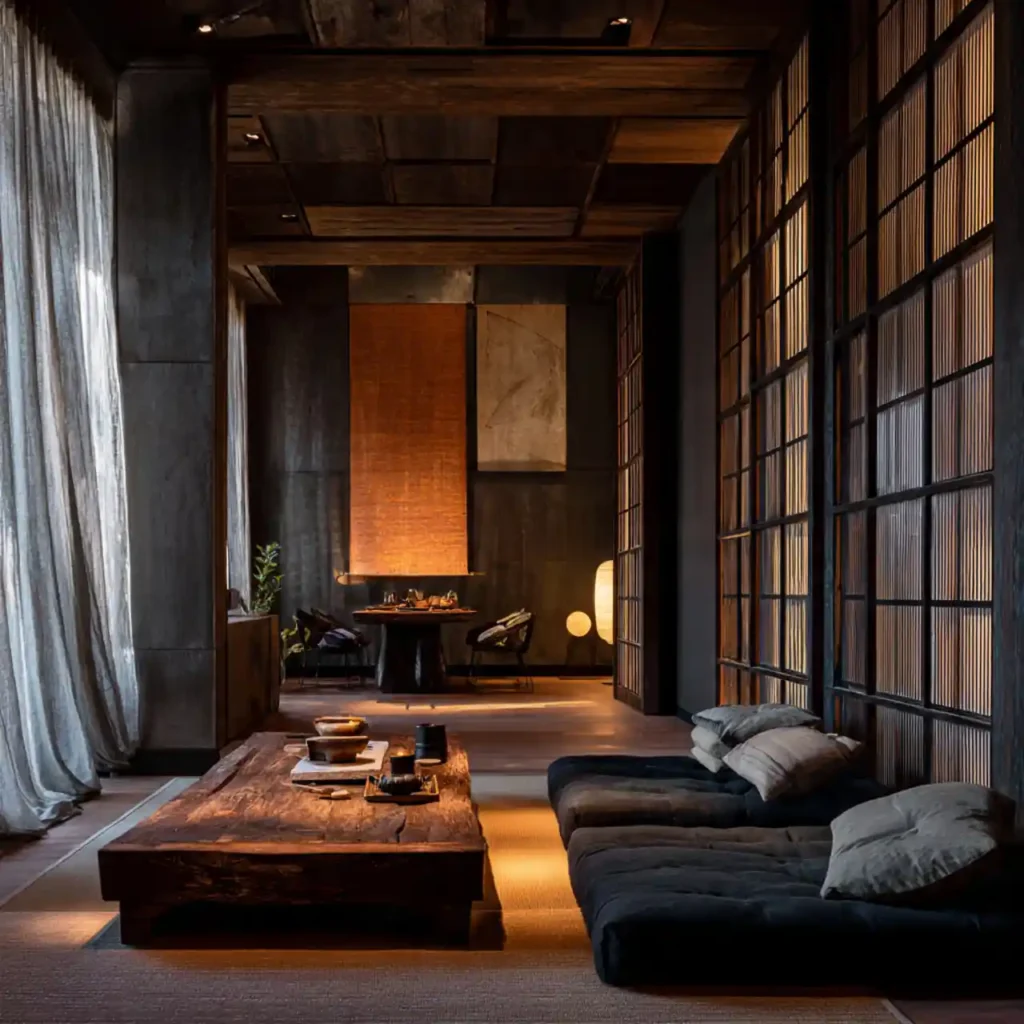 15-Japanese Zen Living Room Idea