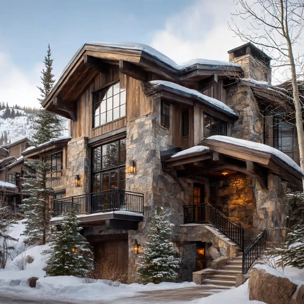 15-Swiss Chalet Exterior Design Idea