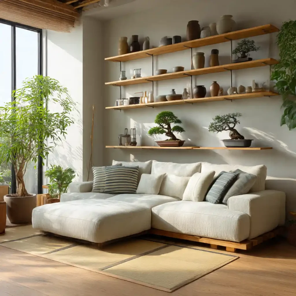 16-Japanese Zen Living Room Idea