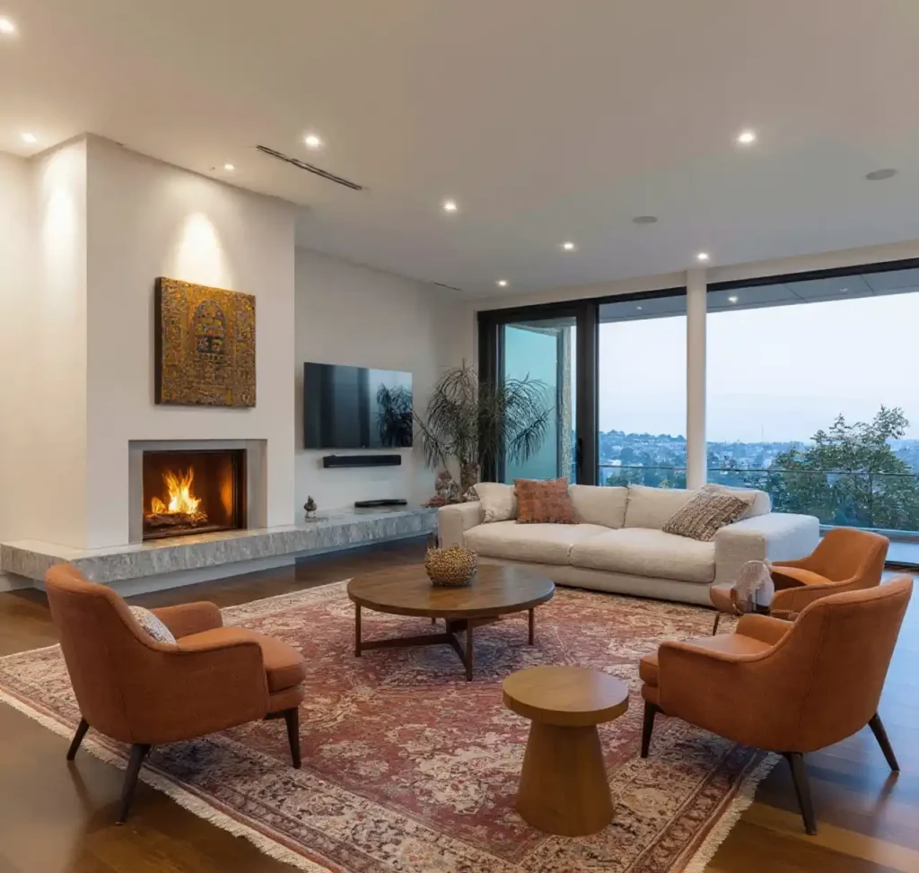 17-Cozy Large Living Room Ideas