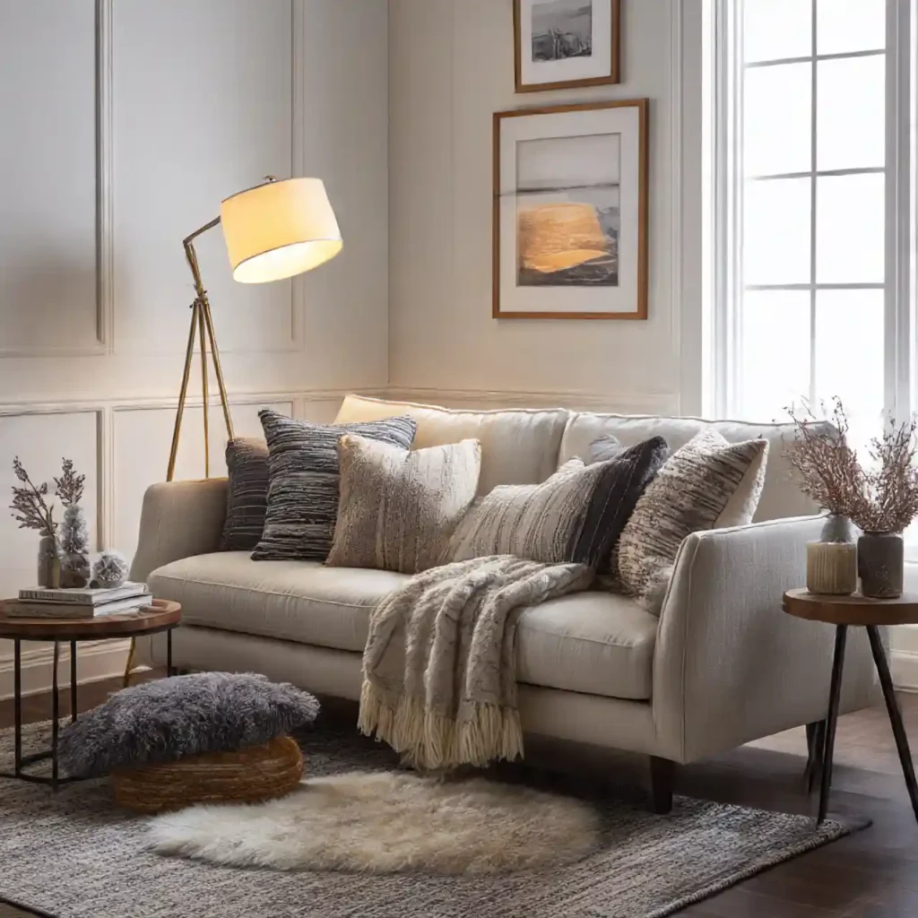 17-Winter Living Room Sofa Idea