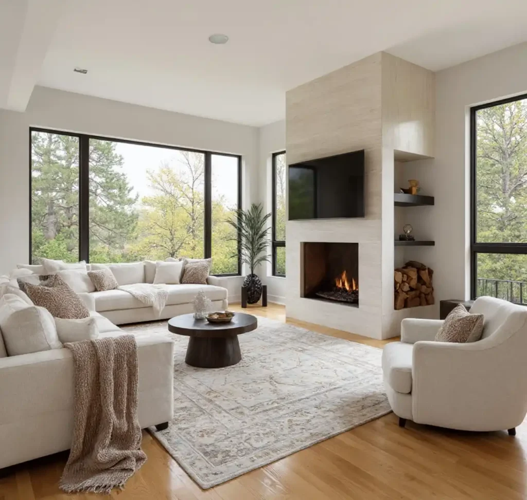 18-Cozy Large Living Room Idea