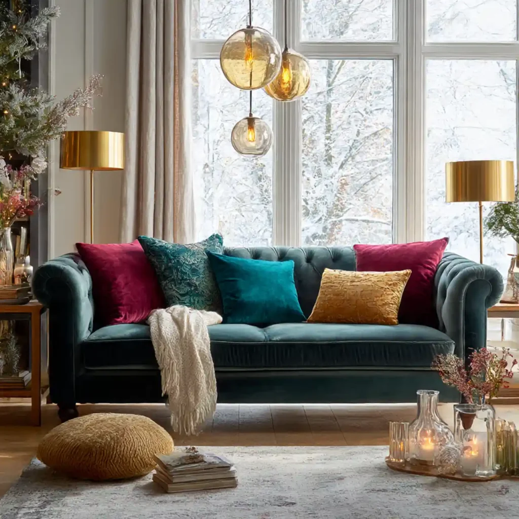 2-Winter Living Room Sofa Idea