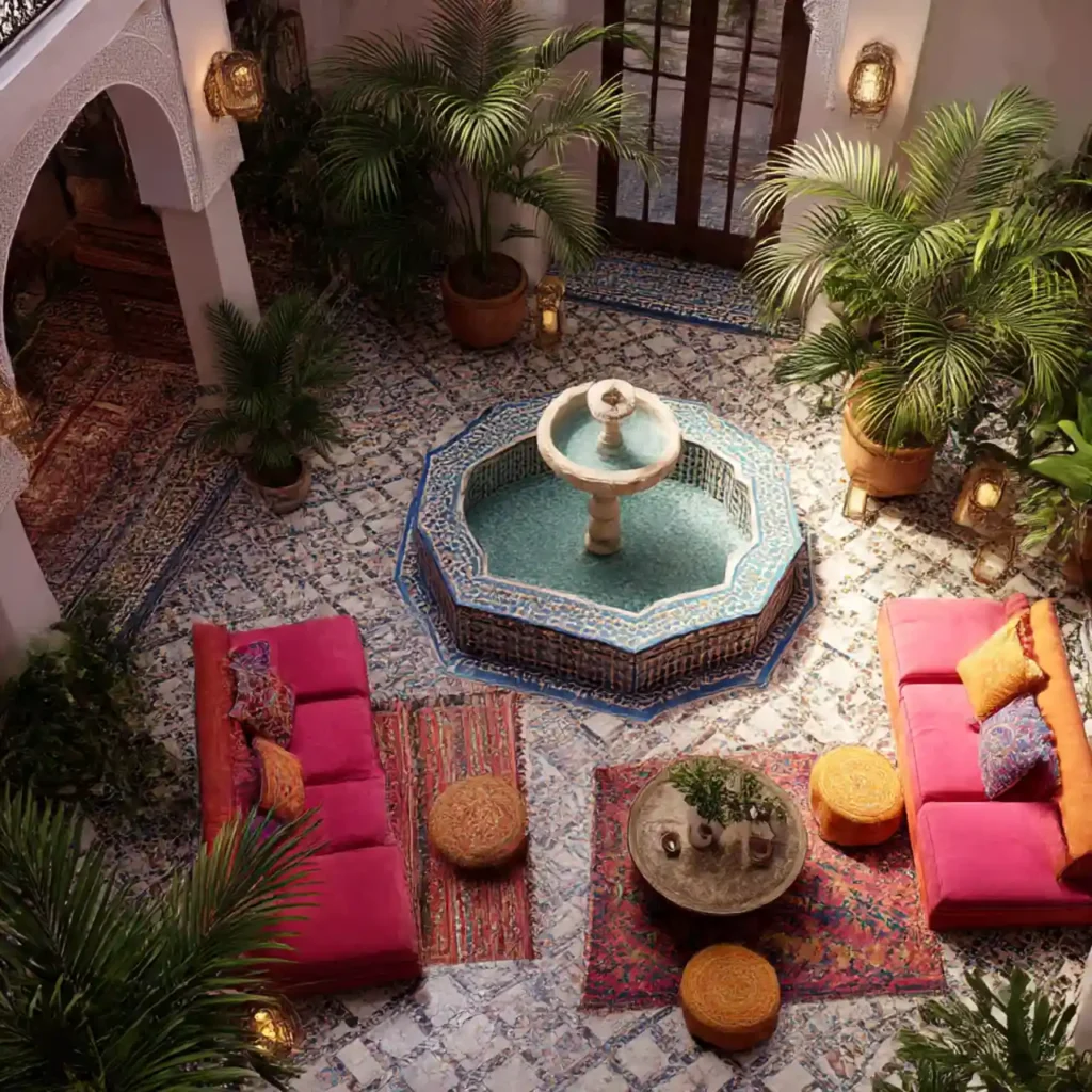 4-Moroccan Riad Interior Design Idea