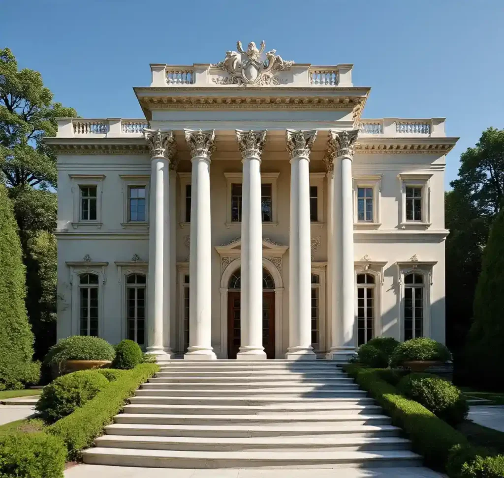 6-Baroque Italian Mansion-Italian House Design Idea