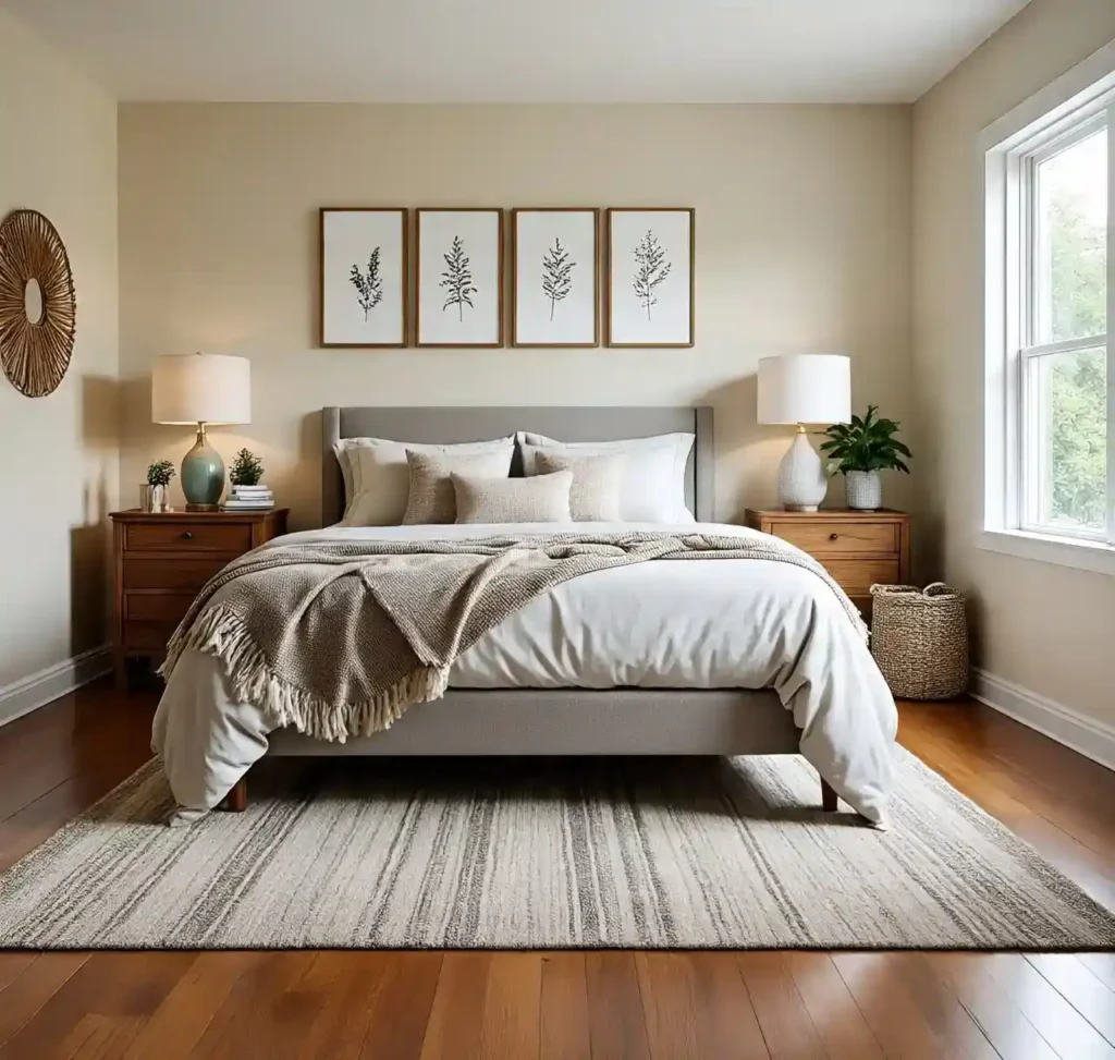 6-Cozy Farmhouse Bedroom Idea