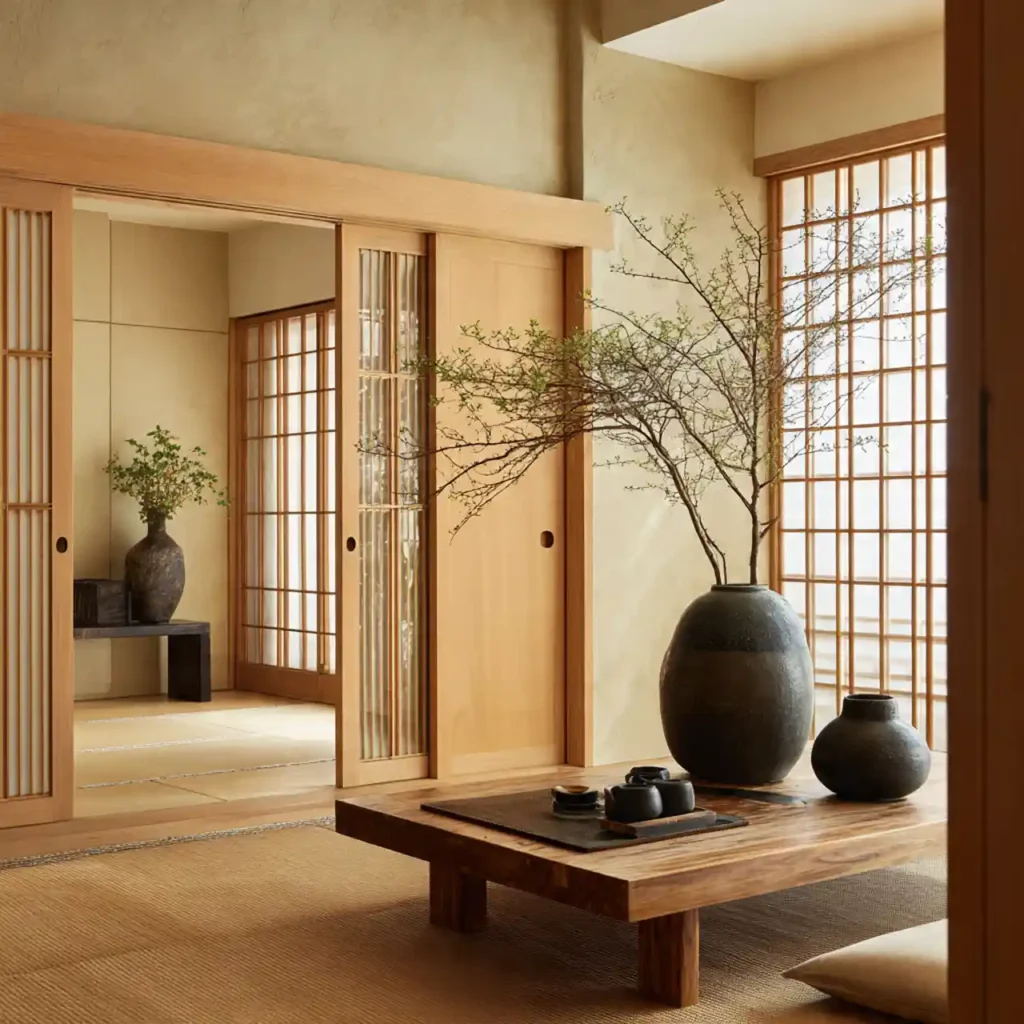 6-Japanese Zen Living Room Idea