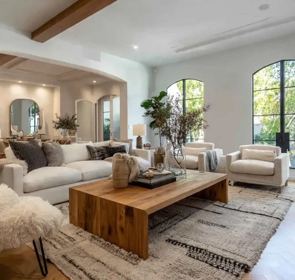 9-Cozy Large Living Room Idea