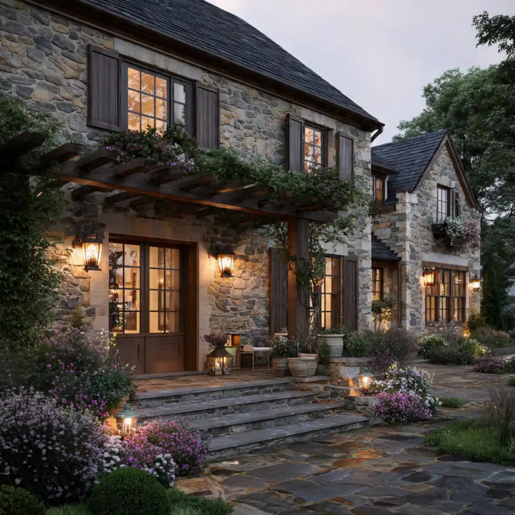 1 Charming Countryside Home Exterior Ideas