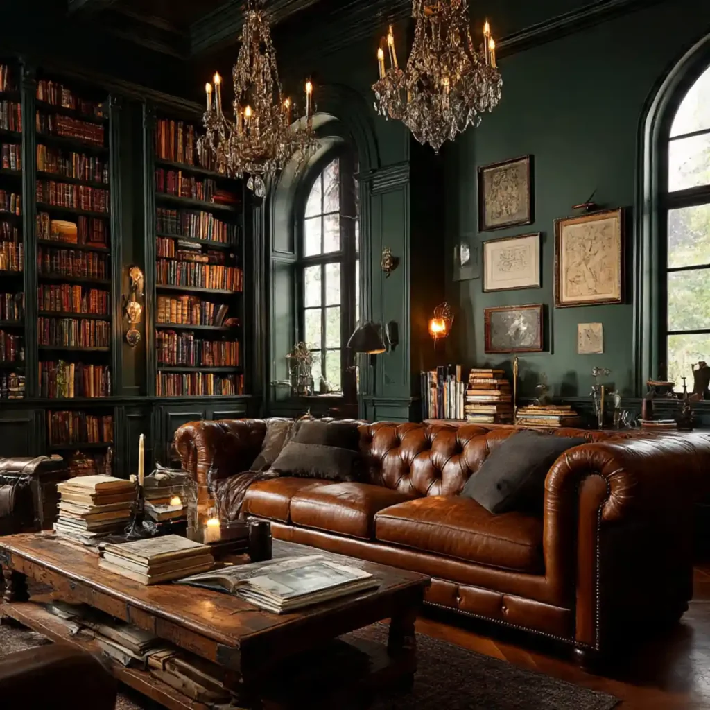 10 Dark Academia Home Interior Ideas for Artistic