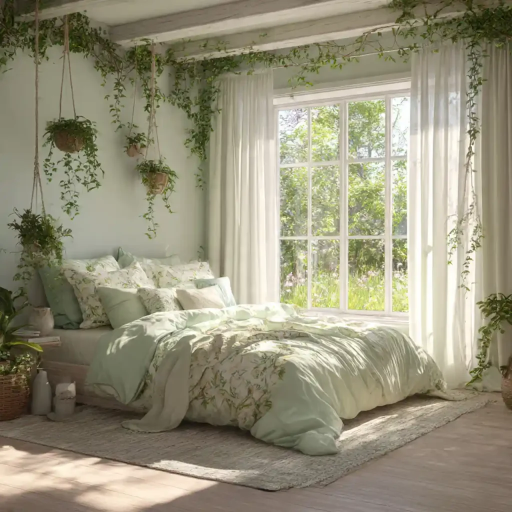 11 Serene Meadow-Inspired Bedroom Idea