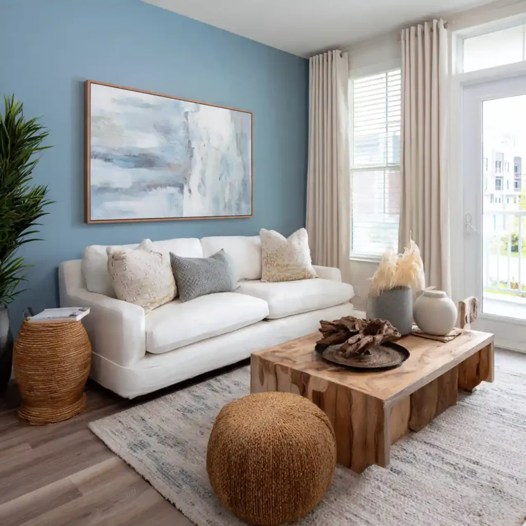 14 Coastal Mist Living Room Idea