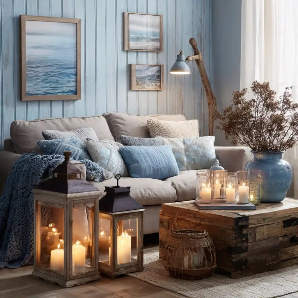 15 Coastal Mist Living Room Idea