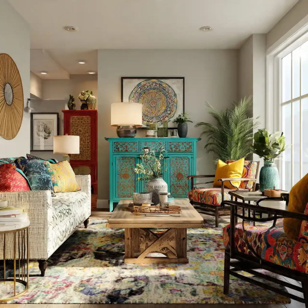 17 Modern Eclectic Living Room Idea