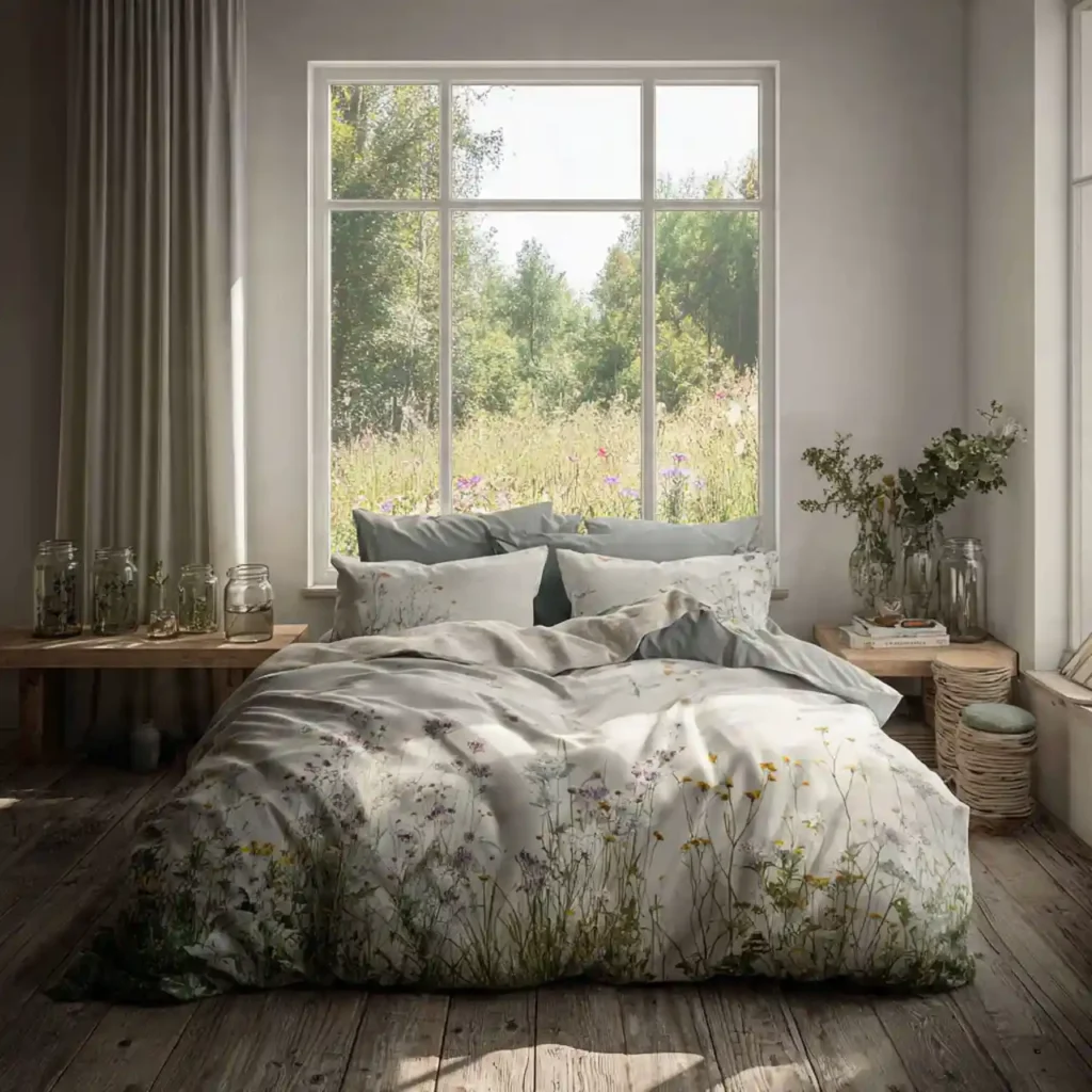 17 Serene Meadow-Inspired Bedroom Idea