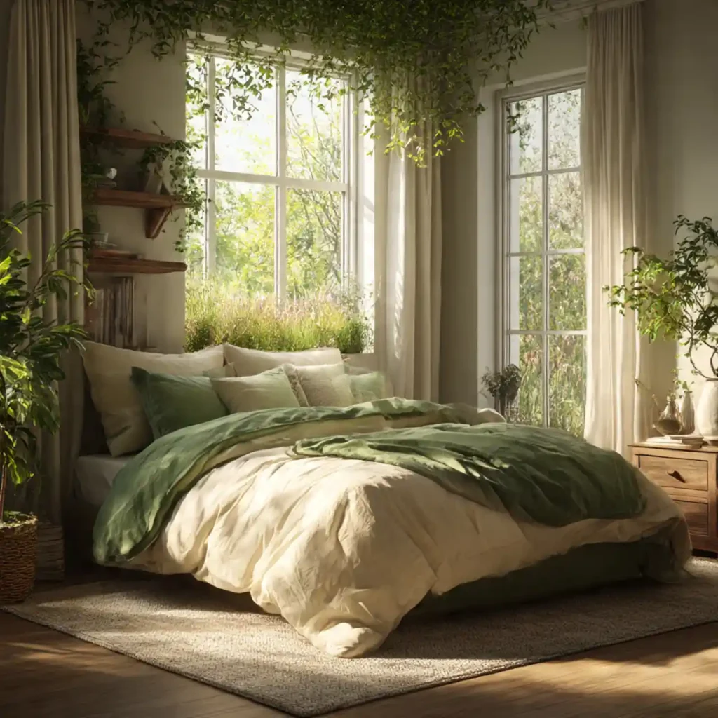 18 Serene Meadow-Inspired Bedroom Idea