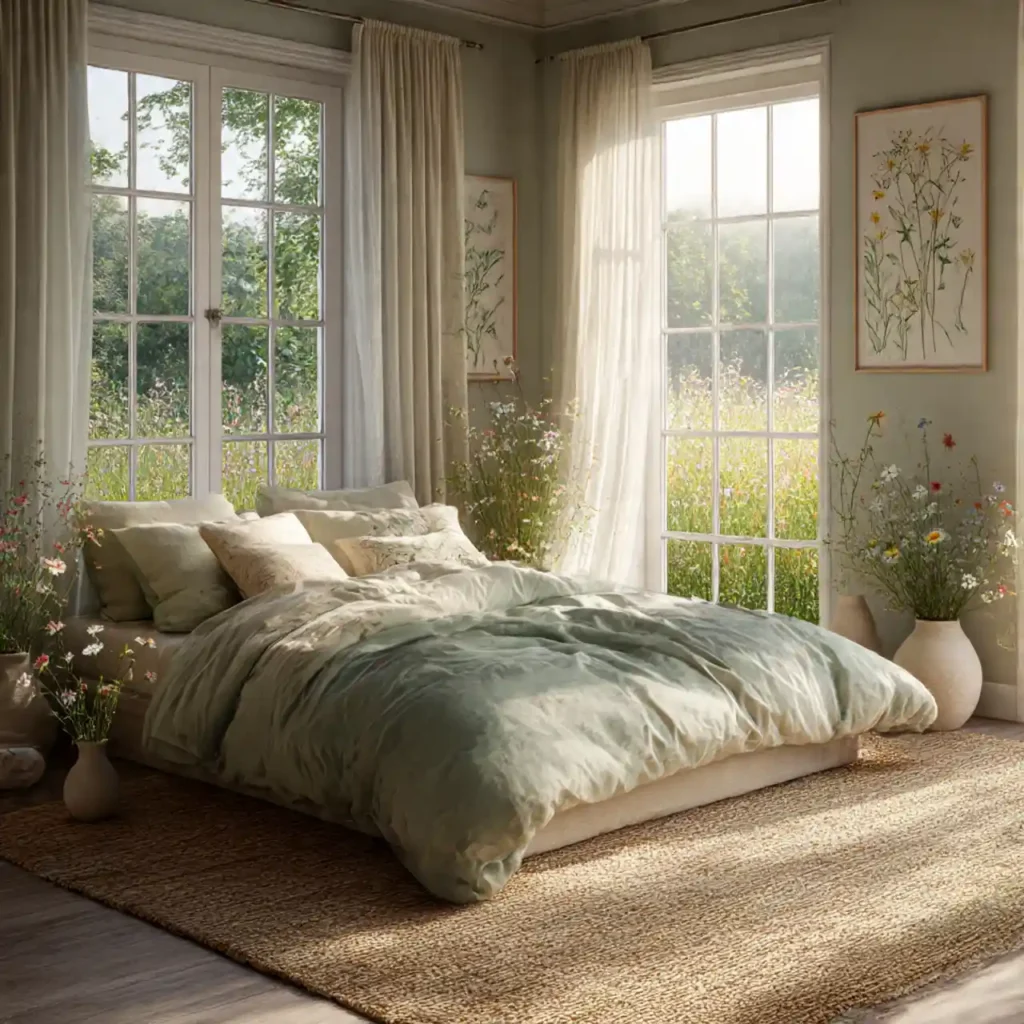 2 Serene Meadow-Inspired Bedroom Idea