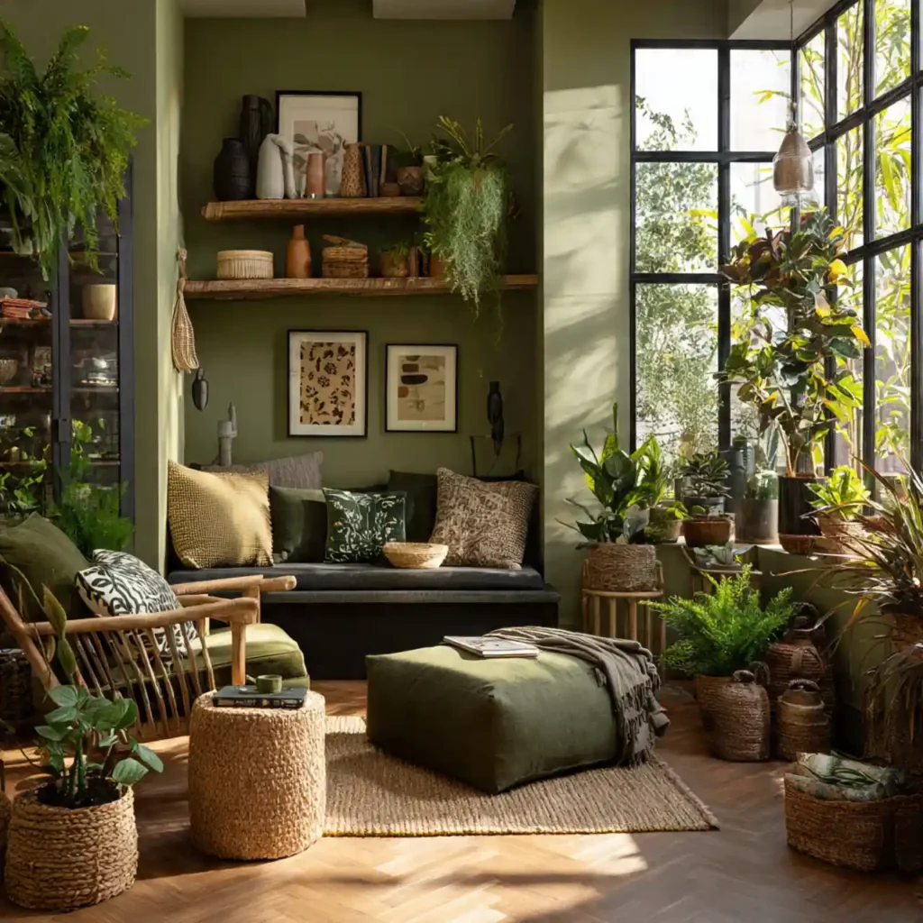 20 Botanical Sanctuary Living Room Idea