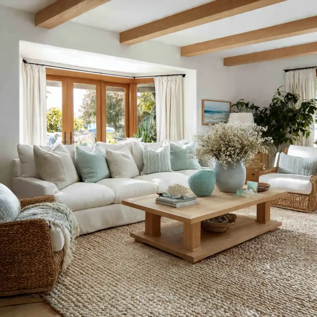 4 Coastal Mist Living Room Idea
