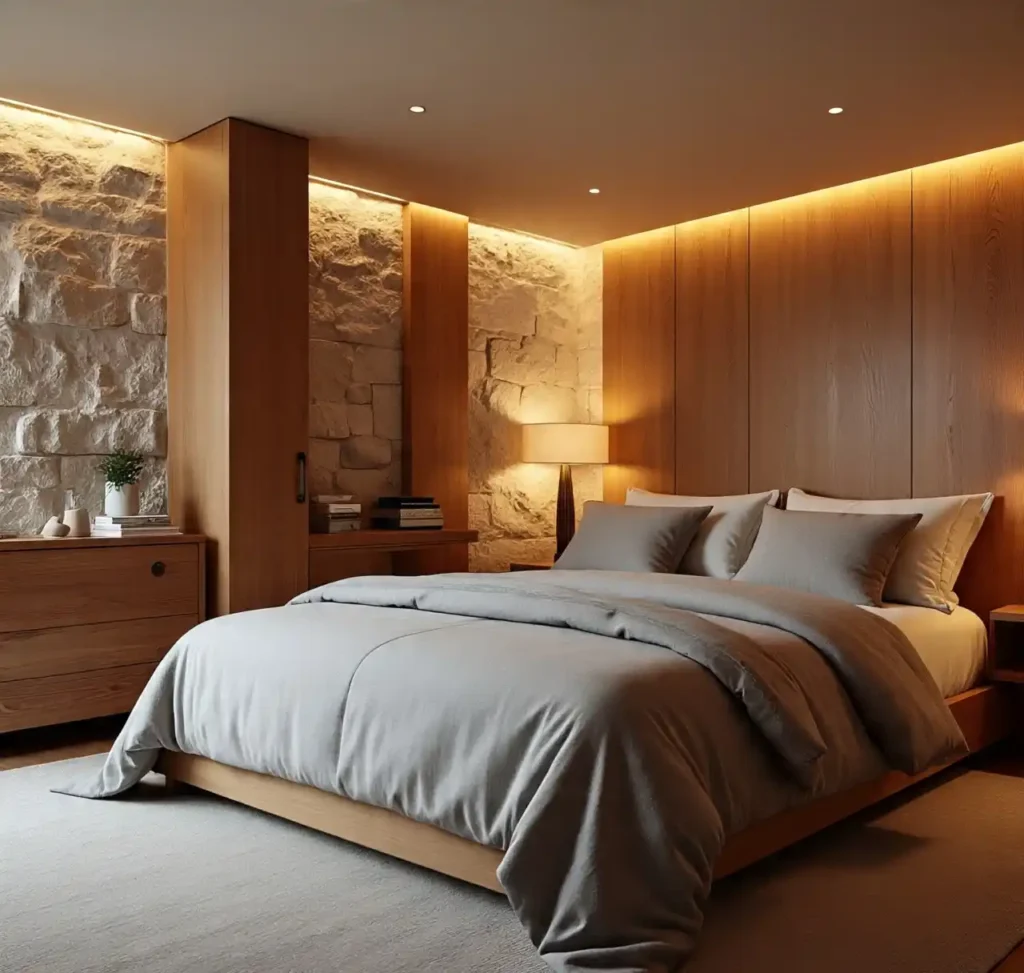 5-Modern Bedroom Ideas with Natural Material