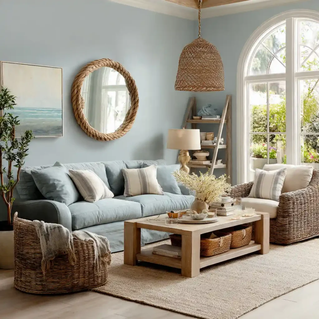 6 Coastal Mist Living Room Idea