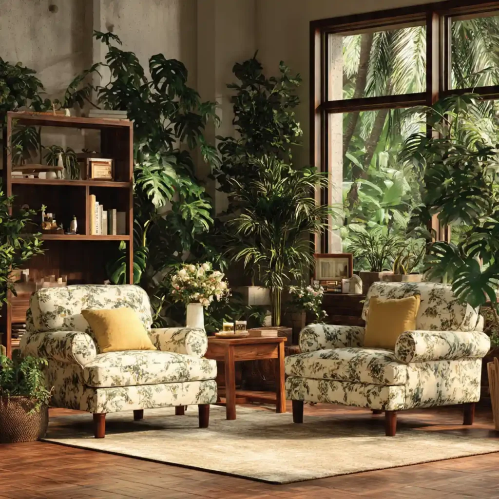 7 Botanical Sanctuary Living Room Idea