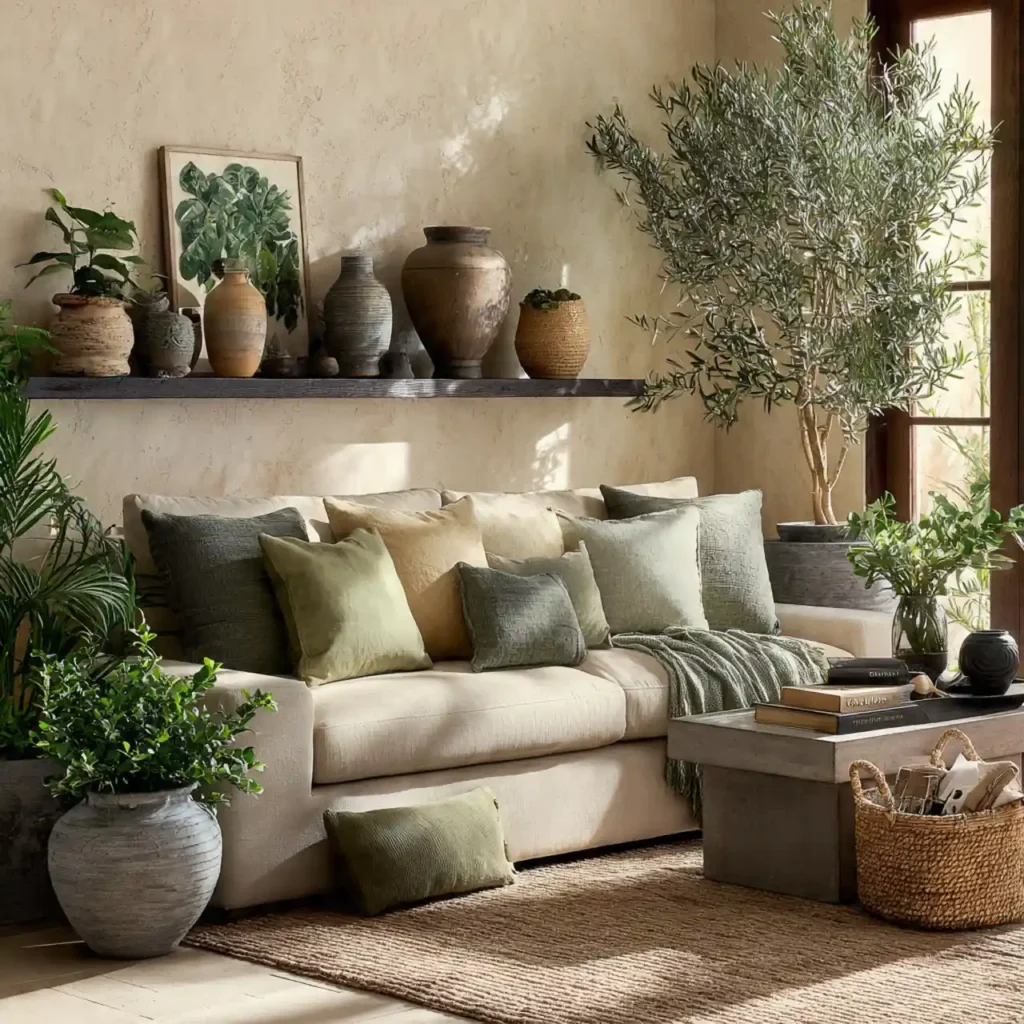 8 Botanical Sanctuary Living Room Idea