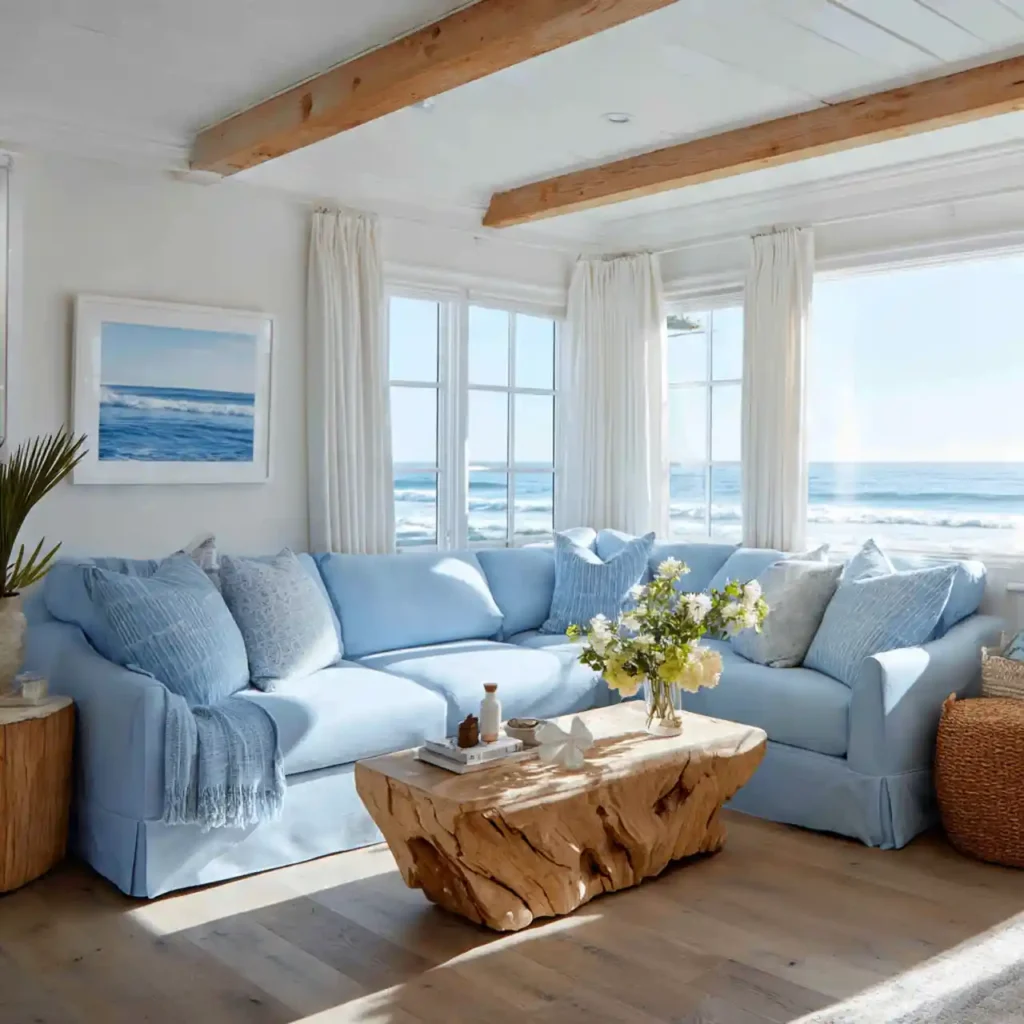 8 Coastal Mist Living Room Idea