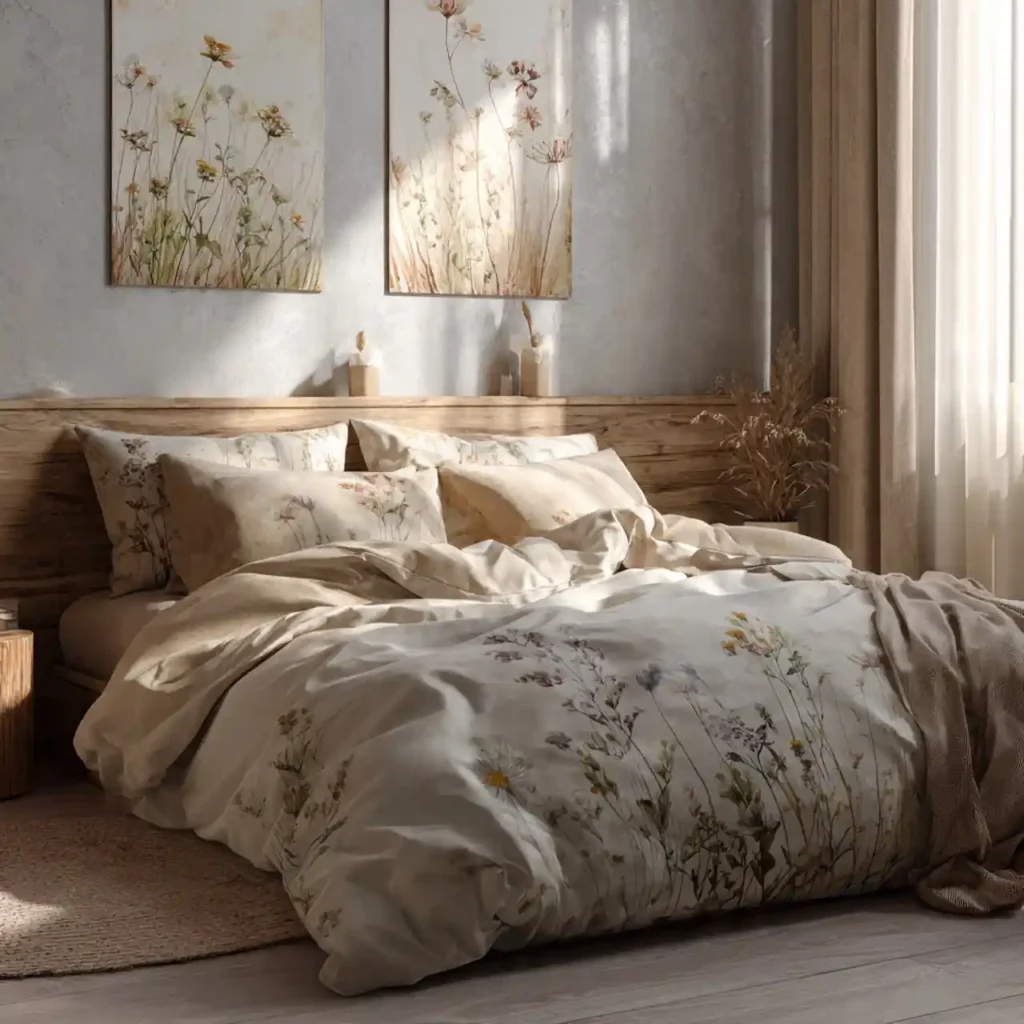 9 Serene Meadow-Inspired Bedroom Idea