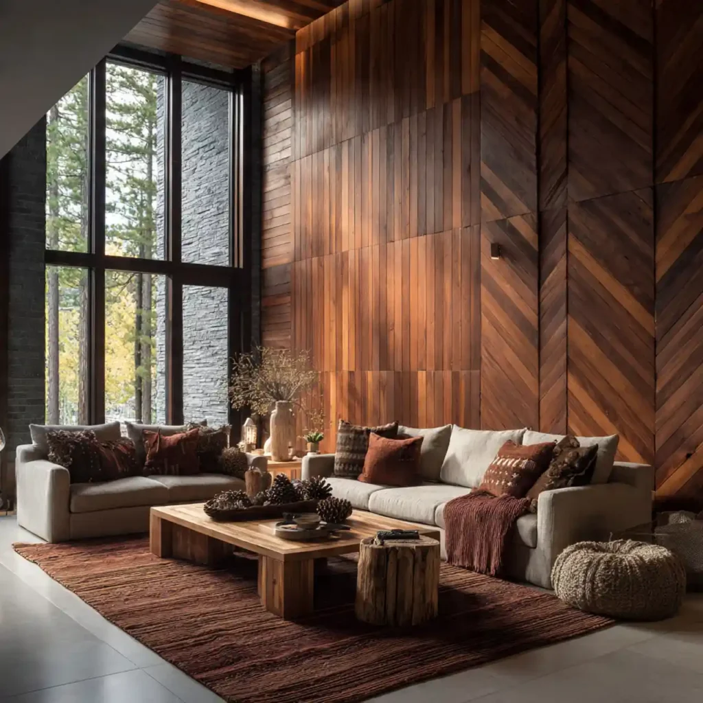 1 Luxe Forest Retreat Living Room Ideas
