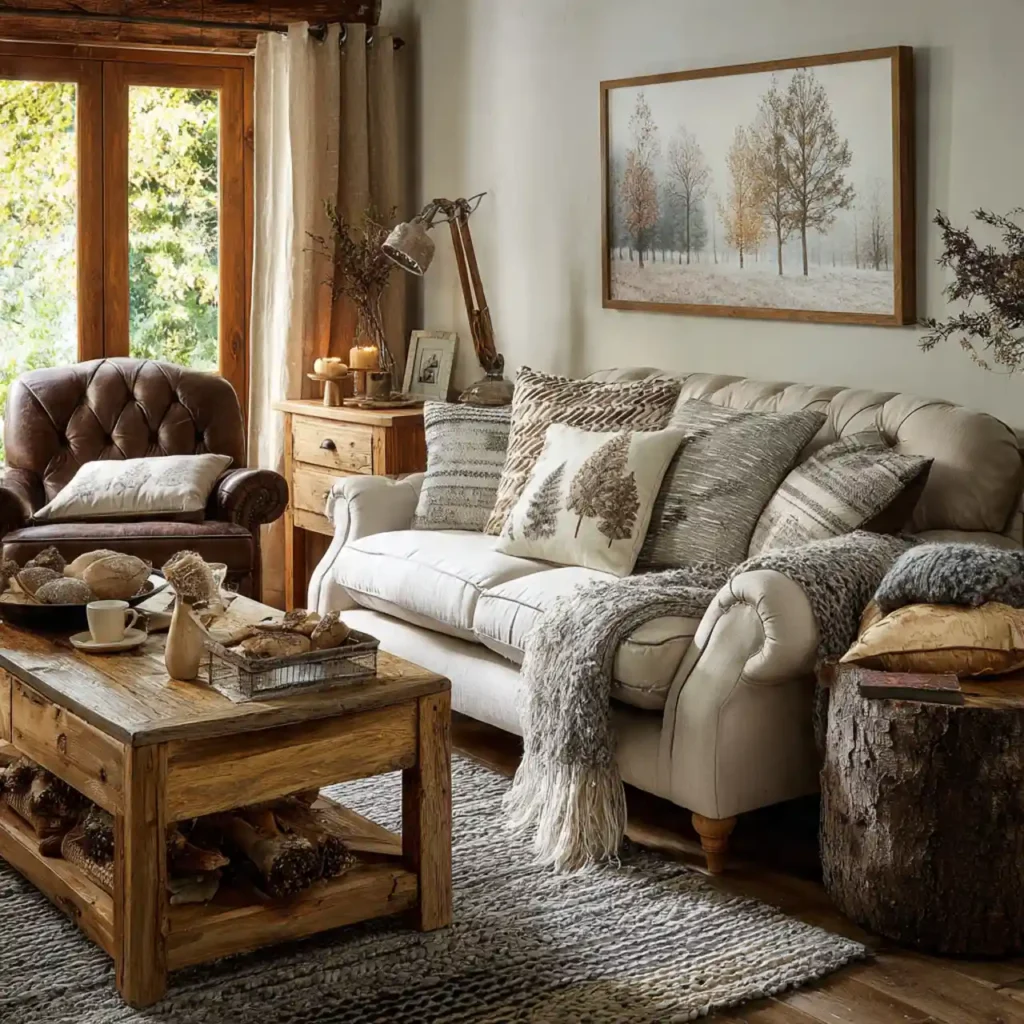 11 Luxe Forest Retreat Living Room Idea