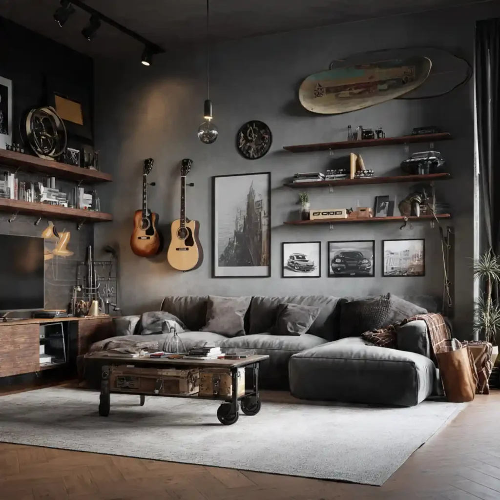 12 American Boys Living Room Idea