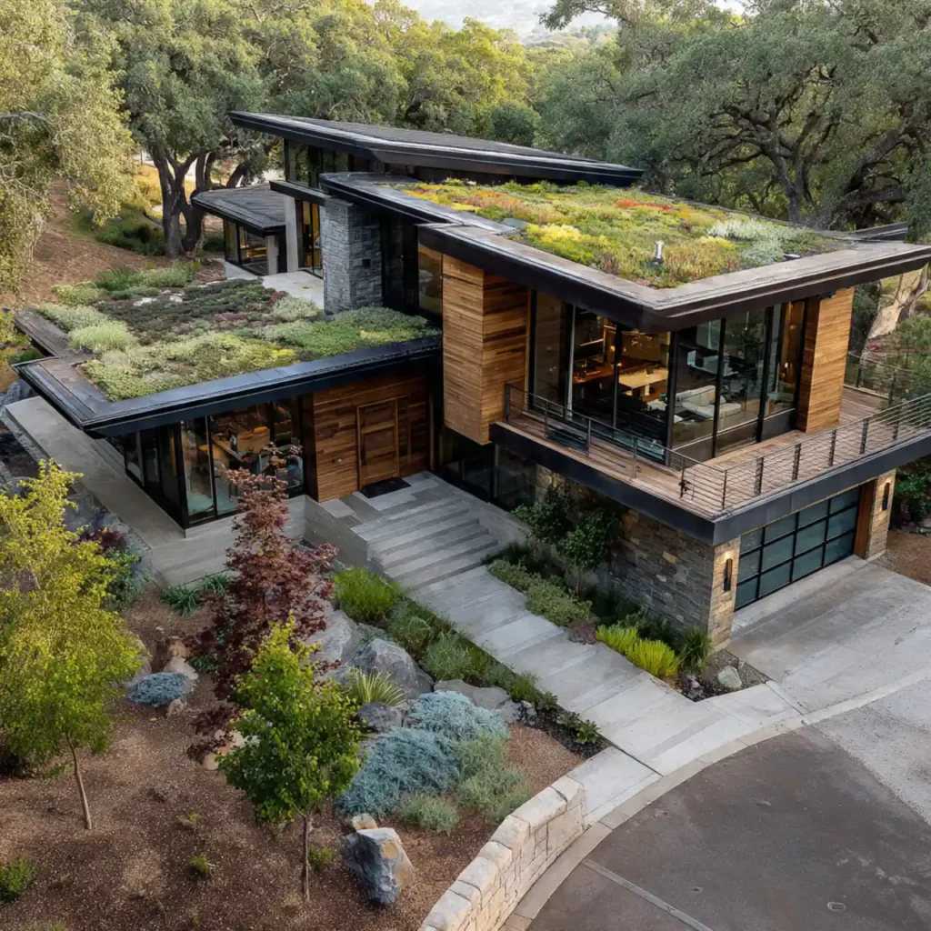 12 Oakstone Modern Eco Façade Exterior Idea