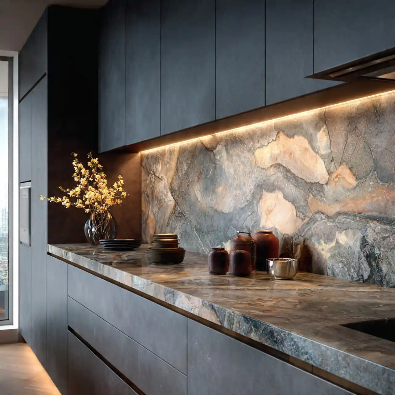 14 Dark Natural Interiors Moody Design Idea