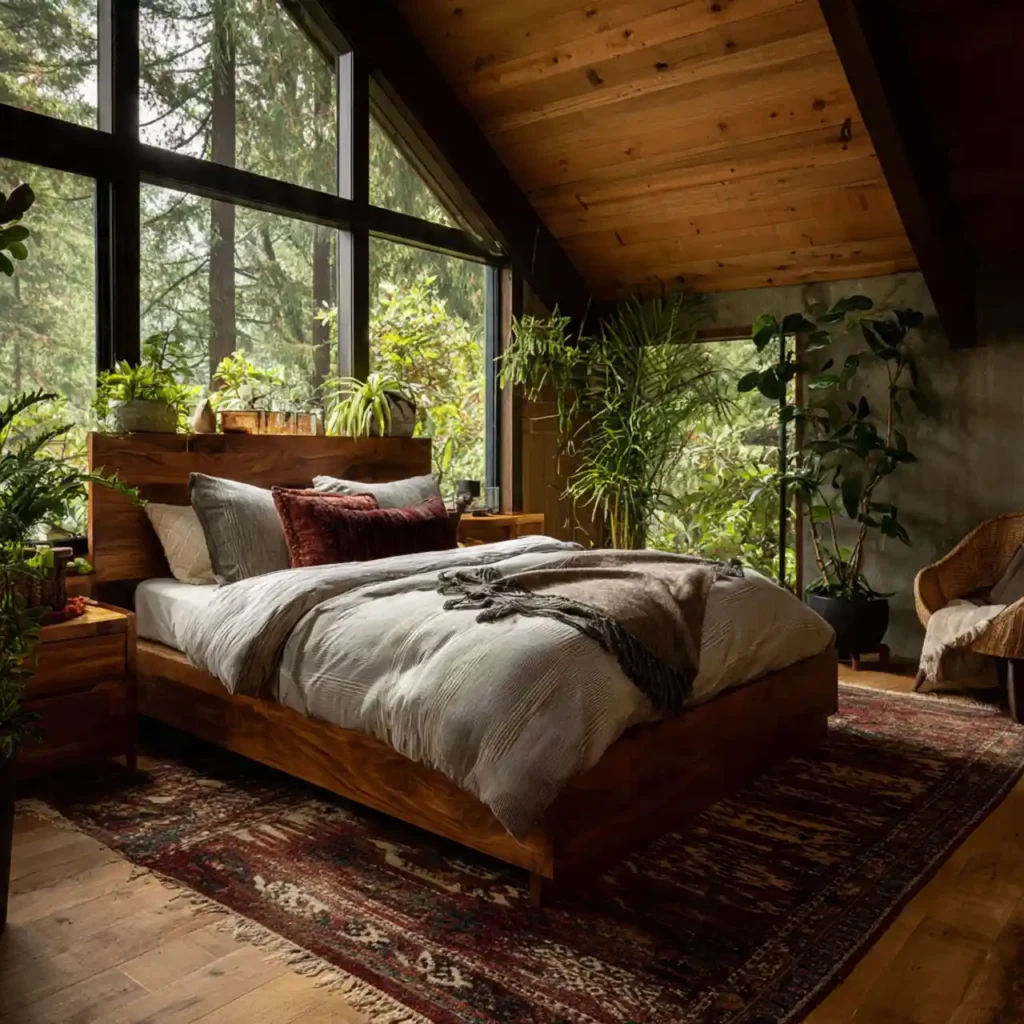 14 Redwood Retreat Bedroom Idea