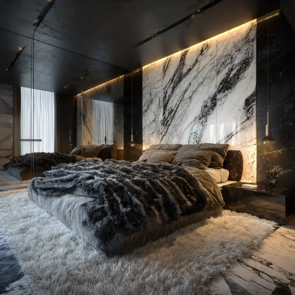 15 Marble Luxe Bedroom Idea