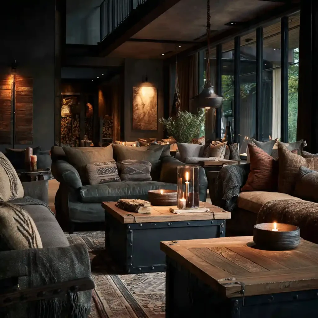 17 Luxe Forest Retreat Living Room Idea