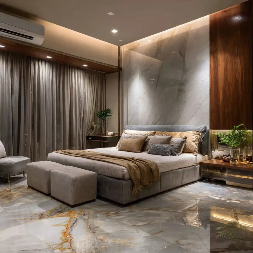 18 Glass & Gold Modern Bedroom Ideas