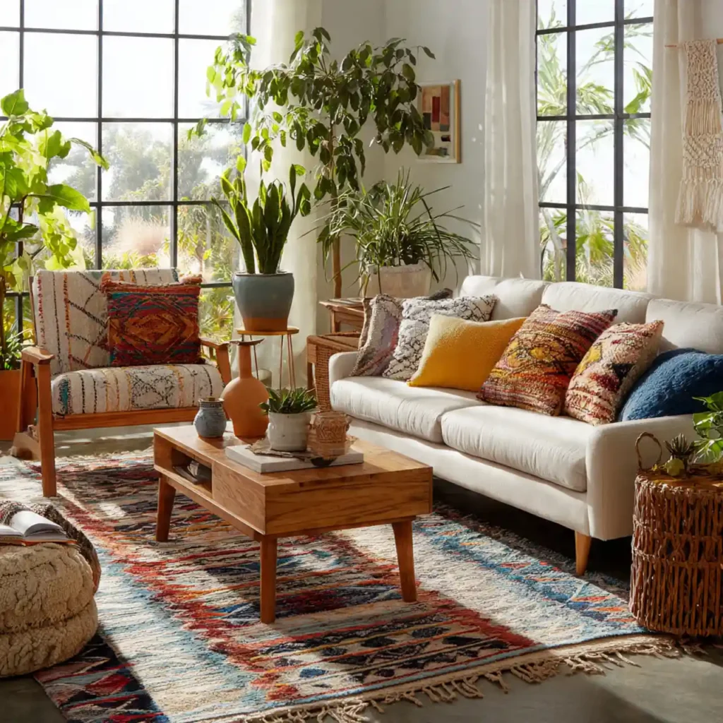 19 Artisanal Boho Living Room Idea