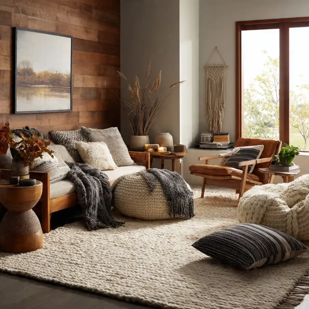 19 Luxe Forest Retreat Living Room Idea