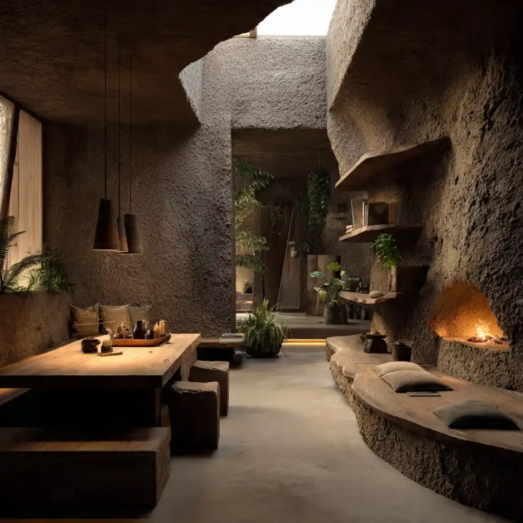 22 Dark Natural Interiors Moody Design Idea