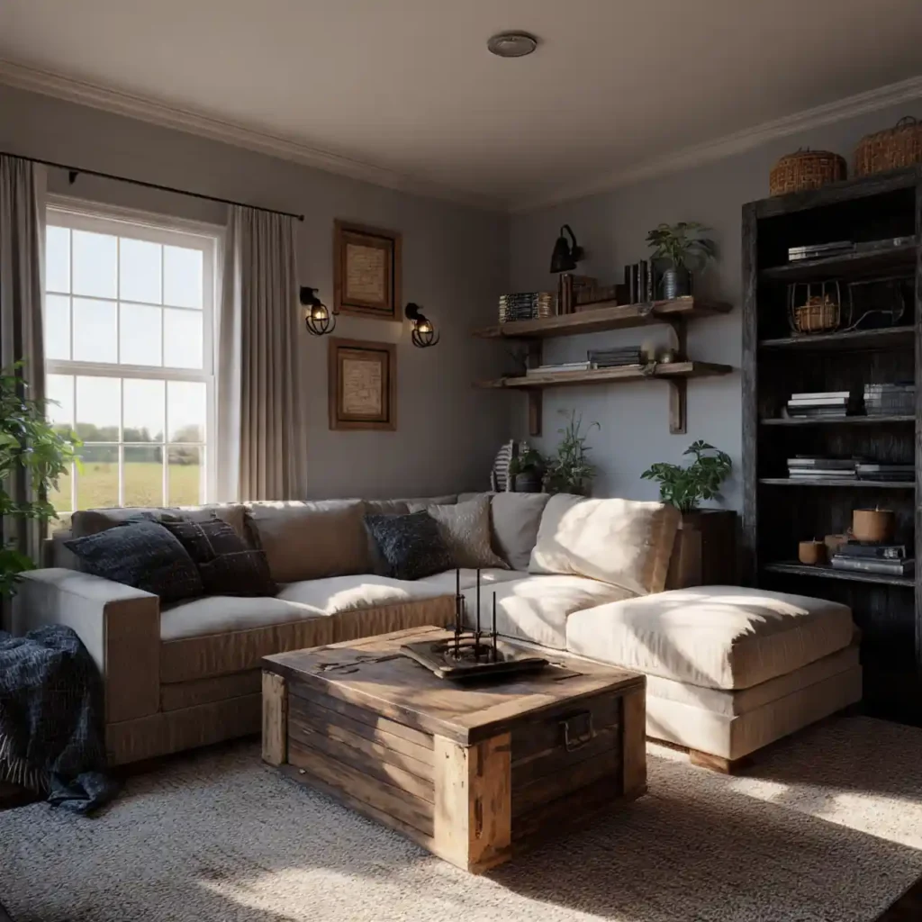 25 American men Living Room Ideas